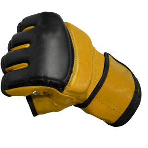 Wholesale 4oz <b>Leather</b> MMA Grappling Gloves Hand Grips Waterproof Adjustable <b>Wrist</b> <b>Strap</b> for Training Punching Kick Boxing - Product Image 6