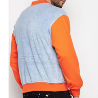 Meilleure Vente Nouveau Design Col Montant Logo Avant Imperméable Coupe-Vent Style Vintage Hiver Homme Veste Universitaire Personnalisée Meilleur Prix