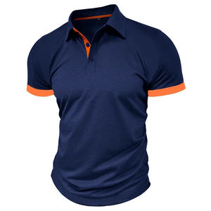 Camiseta Polo de Manga Corta para Hombre, Cuello Solapa, Talla Grande, Color Sólido, Transpirable, Ropa Deportiva para Actividades al Aire Libre - Product Image 5