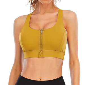 Soutien-gorge de sport sexy pour femme et vêtements de sport sans couture, séchage rapide et respirant, grande taille, crop top de fitness à épaules dénudées - Product Image 3