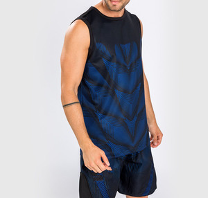 Camiseta sin Mangas Deportiva para Hombre, Personalizada, de Algodón y Fibra de Bambú, Transpirable, de Secado Rápido, Último Diseño, Venta al Por Mayor - Product Image 2