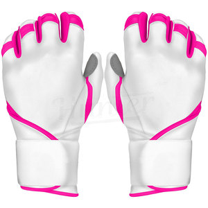 ถุงมือตีเบสบอลหนังสีดำขายส่ง ถุงมือตีเบสบอลแบบกำหนดเอง ระบายอากาศได้ดี น้ำหนักเบา พร้อมด้ามจับกันลื่น - Product Image 4