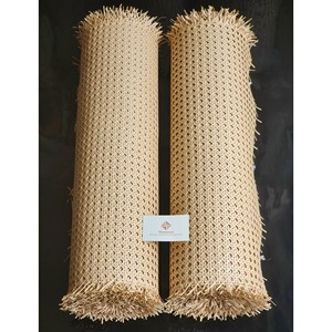 Rollo de malla de caña redonda ecológica, ratán sintético Natural para armario, accesorios para muebles - Product Image 4