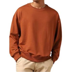 Mens 100% Cotton Crewneck Sweatshirt Men O Neck Printed Soft Breathable Casual Wear OEM Wholesale Manufacturer - Product Image 6