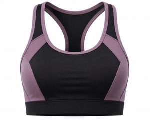 เสื้อชั้นในกีฬาแบบ Racerback สำหรับผู้หญิง คอกลม ไร้ตะเข็บ ระบายอากาศได้ดี แห้งเร็ว น้ำหนักเบา รองรับได้ดี เป็นมิตรกับสิ่งแวดล้อม ผลิตจากผ้าสแปนเด็กซ์/โพลีเอสเตอร์ - Product Image 2