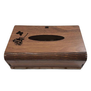 Boîte à mouchoirs élégante en bois naturel pour la maison, le bureau et la voiture – Support de mouchoirs artisanal pour une touche de style sur la table - Product Image 1