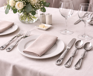 Stainless Steel Eco Friendly Flatware 4-Piece Cutlery Set <b>Mirror</b> Polish Marble Handle Wholesale Price Home & Restaurant Use - Product Image 6
