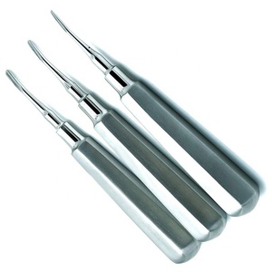 Elevador dental luxador de acero inoxidable, manual, mínimamente invasivo, curvo, para extracción de raíces, instrumento quirúrgico - Product Image 1