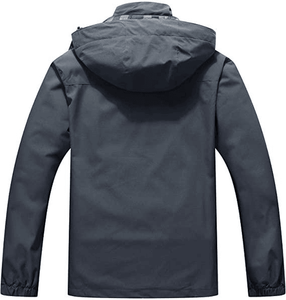 Lightweight Mens 100 Percent Polyester <b>Jacket</b> Water Resistant Durable Casual Outerwear - Product Image 2