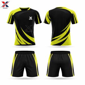 Conjunto de Fútbol de Alto Rendimiento, Secado Rápido, Transpirable, Nombre y Número Personalizables, Ligero, Duradero, Uniformes Oficiales del Equipo, 100% Poliéster - Product Image 5