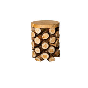 Taburete ARTERRA Premium de Madera de Teca Rústica para Almacenes, Apartamentos, Villas y Hoteles - Product Image 1