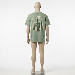 Camiseta verde salvia con bolsillo para hombre, estilo <span class=keywords><strong>Bape</strong></span>, ropa para hombre, camisetas para hombre, proveedor mayorista, <span class=keywords><strong>precio</strong></span> bajo. - Product Image 2