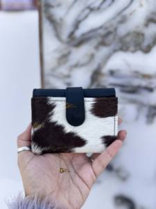 Cartera Pequeña de Cuero Auténtico con Diseño Moderno y Elegante, Estilo Occidental, Multiusos, para Mujer - Product Image 3