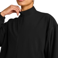Veste coupe-vent en nylon écologique sans couture pour femmes, taille plus, fermeture éclair intégrale, légère, respirante, coupe ample, pour la course à pied, le yoga, la salle de sport