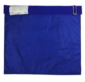 Tablier de Grand Officier Maçonnique Fait Main, Bleu Royal, Broderie en Fil Doré, Véritable Peau d'Agneau, Régalia Maçonnique - Product Image 6
