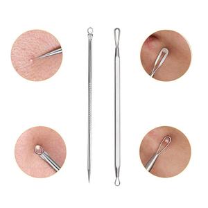 Kit de 7 outils pour éliminer les points noirs et les comédons avec étui en cuir - Product Image 5