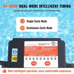 1 HP ปั๊มสระว่ายน้ำสระว่ายน้ำชุดคอมโบชุด6ทางหลายพอร์ตกรองวาล์วตะกร้า16นิ้ว3500 gph ปั๊มทรายกรองสระว่ายน้ำ - Product Image 3