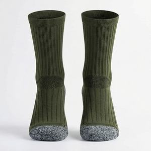 Cushioned Compression Midcrew <b>Socks</b> Unisex Breathable Performance Durable Soft Gym Workout Customized Color Fit Pairs Wear Pack - Product Image 1