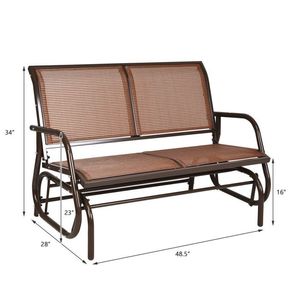 Dondolo a Doppia Seduta da 48 Pollici per Patio e Giardino - Product Image 6