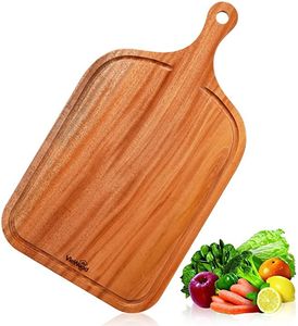 Planche de service multifonction en bois - Passe au lave-vaisselle pour charcuterie, fromages et pain - Product Image 4