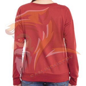 Sweat-shirts surdimensionnés en molleton de coton respirant avec logo imprimé personnalisé, best-sellers, sweat-shirts surdimensionnés pour femmes - Product Image 2