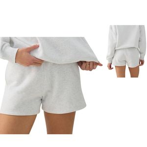 Shorts de sport amples en coton pour femmes, taille haute, décontractés, avec logo personnalisé, vente en gros OEM - Product Image 1