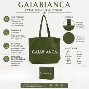 Eco Cotton Tote <b>Bag</b> | Heavy Duty Canvas Shopping <b>Bag</b> with Custom Logo Print Reusable Grocery Carry Tote OEM Export Wholesale - Product Image 5
