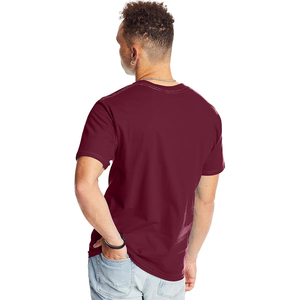 T-shirt 100% coton, col rond, manches courtes, unisexe, poids lourd, pour usage quotidien, impression de logo brodé personnalisé. - Product Image 3