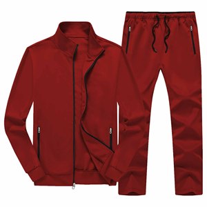 Unisex Winter Casual Solid Polyester Tracksuit Set Quick Dry Sportswear Jogging Suit Custom Training Outfit Activewear Gym Wear - Product Image 5