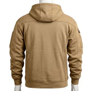 เสื้อฮู้ดดี้ผู้ชายทรงเข้ารูป คอวี ผ้าฝ้าย 100% คุณภาพพรีเมียม สำหรับฤดูใบไม้ร่วง พิมพ์ลายพัฟท์ มีกระเป๋า  โลโก้สั่งทำได้ ตามแฟชั่นตามความต้องการของลูกค้า - Product Image 2