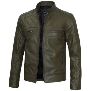 Chaqueta de Cuero Genuino para Hombre, a la Moda, de Corte Regular, Estilo Vintage, Resistente al Agua y al Aire, con Accesorios de Regalo, Talla Personalizada - Product Image 5