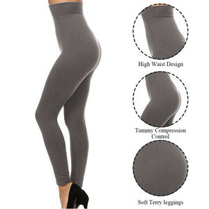 Leggings décontractés d'été pour femmes, longueur cheville, taille haute élastique, légers, respirants, antibactériens, en Spandex/Nylon - Product Image 3