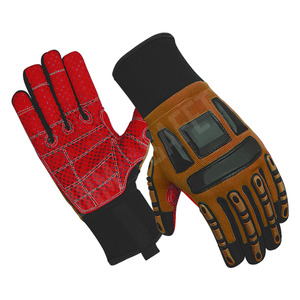 Gants de sécurité industriels robustes anti-vibrations pour mécaniciens, en Spandex résistant aux chocs, en cuir synthétique, pour la lutte contre les incendies - Product Image 5