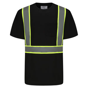 เสื้อยืดสะท้อนแสงความปลอดภัยสูง แขนสั้น สำหรับผู้ชาย มาตรฐาน ANSI Class 3 กันน้ำ  โลโก้สั่งทำได้-ชุดทำงานก่อสร้าง - Product Image 2