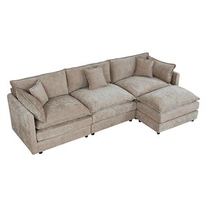 2187 Tre Chaise Longue Color Caramello con Poggiapiedi per Comfort e Relax - Product Image 6