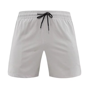 Short de gym avec logo personnalisé du fabricant d'usine pour hommes Motif cargo en tissu tissé 100% coton avec fermeture à la taille élastique - Product Image 5