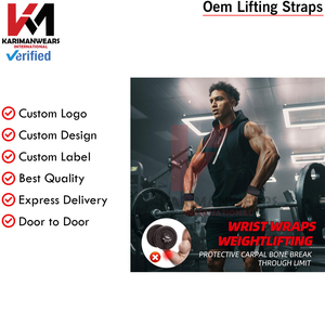 Fabricante de Correas de Muñeca para Levantamiento de Pesas que Ofrece Accesorios Duraderos para Entrenamiento en Gimnasio y Suministro Directo de Fábrica - Product Image 5
