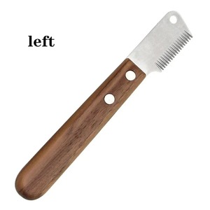 Peine Profesional para Perros de Acero Inoxidable con Mango de Madera, Cuchilla para Deslanar, Removedor de Pelo de Mascotas, Accesorios para Eliminar el Exceso de Subpelo - Product Image 4