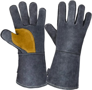 Guantes de Invierno para Exteriores CAPTAIN INDUSTRY, de Cuero Rojo, Completos, Antideslizantes, Impermeables, con Protección UV y Aislamiento Térmico - Product Image 4
