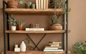 Modern <b>Wooden</b> Tiered <b>Bookcase</b> 5 Shelves Freestanding Backless Storage Rack Industrial Design Living Room Home Furniture - Product Image 6