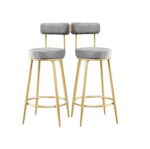 Sillas de Comedor con Patas Doradas Recién Llegadas, Silla de Comedor con Respaldo para el Hogar, Silla de Salón para Hotel, Restaurante, Villas, Silla Otomana - Product Image 1