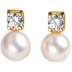 Pendientes Clásicos de Perlas de Agua Dulce de la Reina, Elegantes, de Plata 925 y Chapados en Oro, Redondos, con Luz Intensa, Estilo Moderno para Mujer - Product Image 5