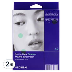 Mediheal Derma Clear Tea Tree Patch per Punti Neri, Confezione da 2 (44 Pezzi) per il Viso, Prezzo Scontato - Product Image 1