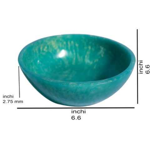 Bol à salade en résine, bol alimentaire, décoration d'intérieur, vaisselle, utilisation dans les hôtels et restaurants, poli à la main, design moderne et luxueux, respectueux de l'environnement - Product Image 5