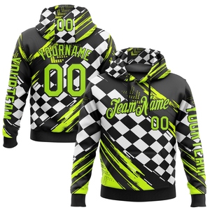 Wholesale Direct Industry New Design Custom Black Neon Green-White 3D Formula Auto <b>Car</b> Racing Motorsport Sports Pullover <b>Hoodie</b> - Product Image 1