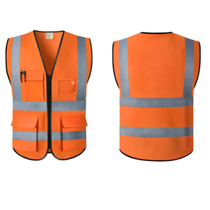 Premium Quality Windproof Polyester Hi Visibility Safety Vest Reflective <b>Stripes</b> Workwear Unisex Protective Clothing Needle - Product Image 6
