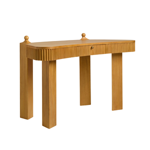 Solid Wood Makeup <b>Table</b> Dressing Desk With <b>Storage</b> Drawer Modern Wooden Writing <b>Table</b> Bedroom Furniture Minimalist Desk - Product Image 4