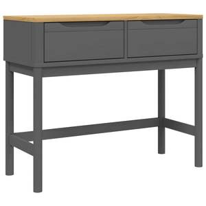 Mesa Consola Estrecha de Madera de Pino Sólido en Gris, Categoría de Productos: Mesas Consola - Product Image 2
