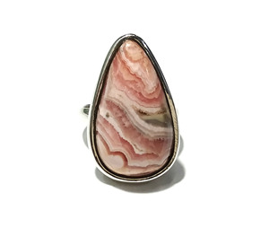 Natural Rhodochrosite <b>Ring</b> 925 Sterling <b>Silver</b> Handmade Gemstone <b>Ring</b> <b>Adjustable</b> Statement <b>Ring</b> for Women Wholesale Jewelry Gift - Product Image 4