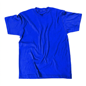 T-shirt décontracté pour homme en coton 100% vert olive, à manches courtes, col rond, coupe ample, avec motif, tricoté, respirant et écologique - Product Image 3